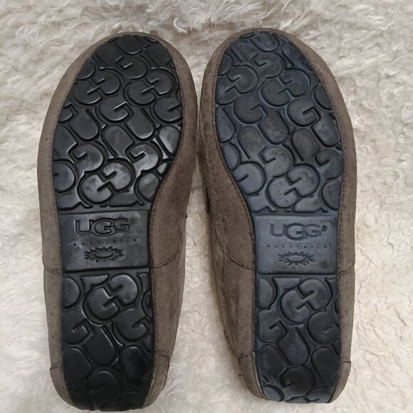 UGG Men’s Grey Ascot Suede Slippers US 9 - Picture 4 of 10